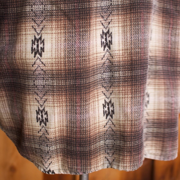 Vintage 90's Actif 100% Cotton Southwestern Button Down Shirt Made In The USA - Picture 12 of 17